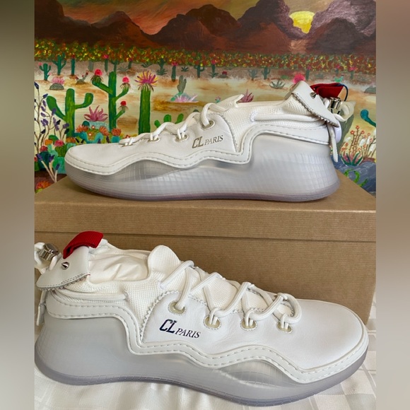 Christian Louboutin Other - Christian Louboutin Arpoador Flat, Leather, Suede,Men’s Sneakers,Wht, EU43/US 10